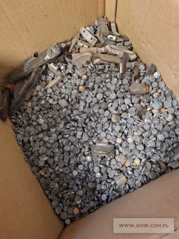 Złom ołowiu (zużyte plomby ołowiane z drutem stalowym) (kod odpadu 17 04 03) 